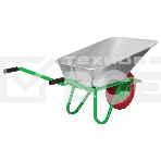 Тачка садово-строительная Сибртех с PU колесом, грузоподъемность 180 кг, объем 90 л, фото8