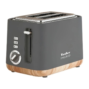 Тостер Tesler TT-244, серый, 815 Вт, 2 слота