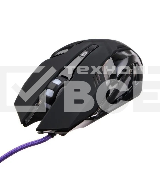 Игровой набор Qumo Mystic K58/M76, кл-ра проводная 104 + 10 клавиш мультимедиа, встроенные подсветки общая + кнопок 3 цвета, мышь проводная, оптическая, 1200/1600/2400/3200 dpi с подсветкой, коврик