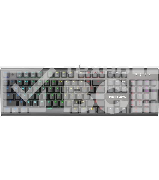 Клавиатура A4Tech Fstyler FS100 Neon проводная, USB, черный