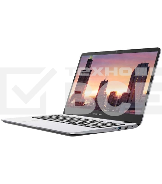 Ноутбук Maibenben B115A 15.6 IPS Ryzen 3 Pro 4450U 8Mb 512SSDGb Int:AMD Radeon/Cam/BT/WiFi/51.28WHr/war 2y/1.65kg/Silver/Win11Pro