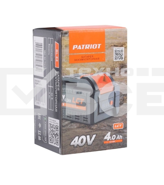 Батарея аккумуляторная PATRIOT BL44 40В платформа LCT, 4,0Ач(21700)