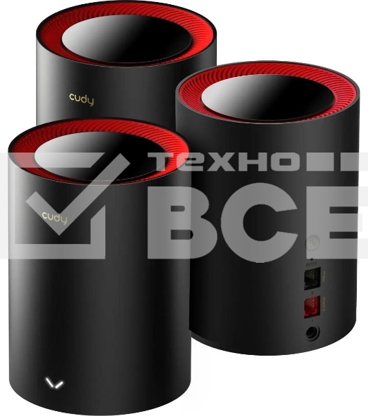 Wi-Fi Mesh-система/ AX3000 Wi-Fi 6 Mesh 2.5G Solution 3-Pack, Dual-Band,  Chipset MT7981BA+MT7976CN+RTL8221B, 802.11ax/ac/a/b/g/n,  2402Mbps at 5GHz + 574Mbps at 2.4GHz,  2.5G WAN+GE LAN, 5 internal antennas,  MU-MIMO, DDNS, Zerotier/Wireguard/OpenVPN/IPS