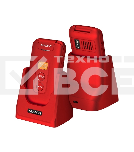 Мобильный телефон Maxvi E5 up красный