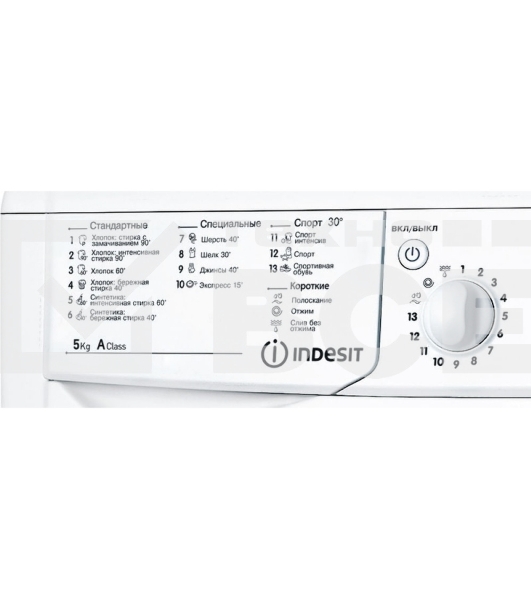 Стиральная машина Indesit IWSB 5085 CIS белый, загрузка фронтальная 5 кг, 800 об/мин., класс: А