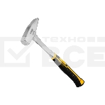 Молоток слесарный Denzel 600 г цельнометаллический, двухкомпонентная рукоятка, фото 1