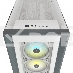 Компьютерный корпус Corsair iCUE 5000X RGb CC-9011213-WW Tempered Glass Mid-Tower Smart Case, White, фото5