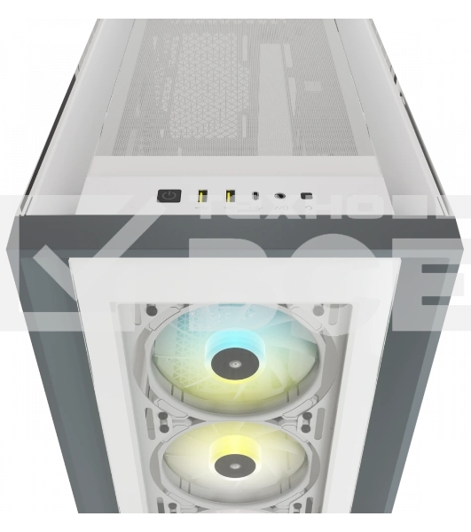 Компьютерный корпус Corsair iCUE 5000X RGb CC-9011213-WW Tempered Glass Mid-Tower Smart Case, White