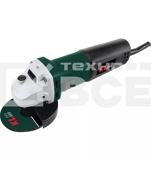 Угловая шлифовальная машина (болгарка) KLPRO KLAT11505 (сеть, 850 Вт, 115 мм, 11000 об/мин, М14)