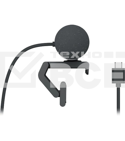 Веб-камера Logitech HD Webcam Brio 500 черный 4Mpix (1920x1080) USB Type-C с микрофоном (960-001424)