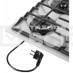 Газовая варочная панель Maunfeld EGHG.64.63CW/G, 4 конфорки, закаленное стекло, белый, фото8