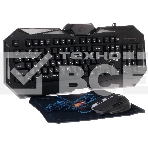 Комплект клавиатура+мышь Qumo Spirit of Wisdom проводной, USB, 2400 DPI, чёрный, фото11