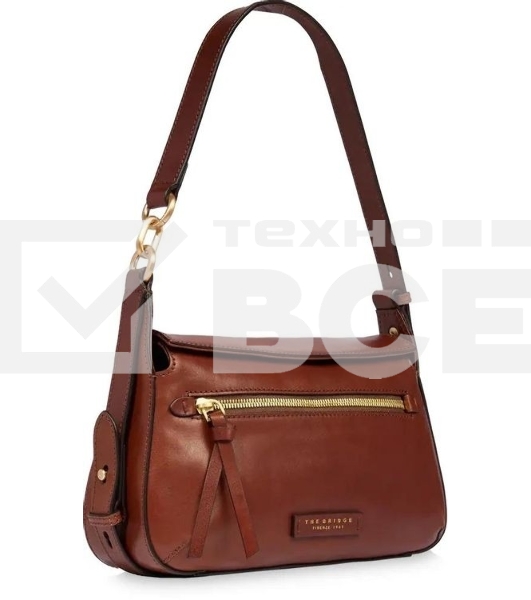 Сумка женская The Bridge Ingrid 04571501/14 коричневая натур.кожа