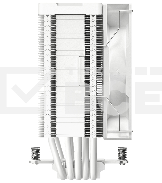 Кулер для процессора DEEPCOOL AG500 DIGITAL WH ARGB белый, 120 мм, алюминий/медь, 1950 об/мин, 29.4 дБ, 4 pin, 240 Вт, 158 мм