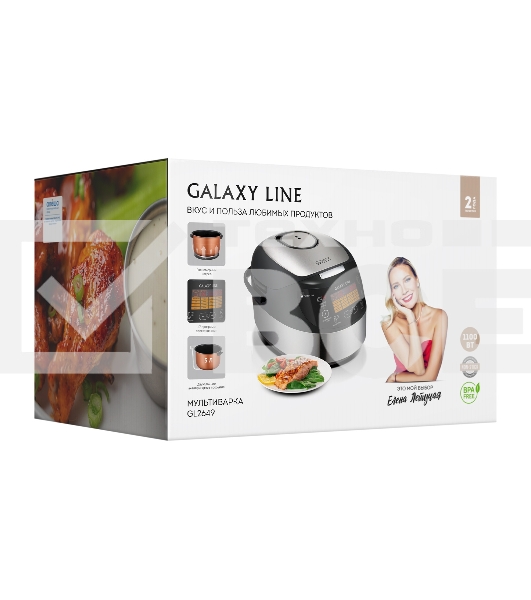 Мультиварка Galaxy Line GL 2649, черный, объем 5 л, 1100 Вт, 17 программ