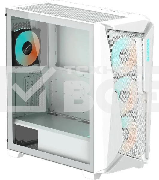 Компьютерный корпус Gigabyte C301GW белый без БП ATX 4x120мм 4x140мм 2xUSB 3.0 audio bott PSU