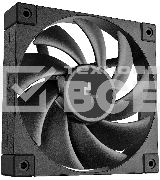 Вентилятор для корпуса DEEPCOOL FD12 черный, 120 мм, 2050 об/мин, 27.6 дБ, 4 pin