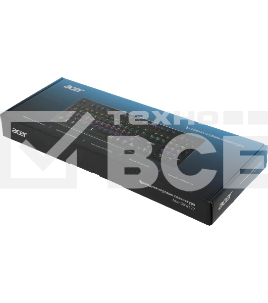 Клавиатура Acer OKW127 проводная, USB, черный