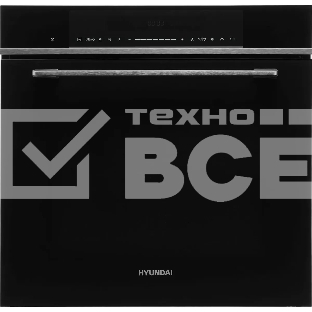 Духовой шкаф электрический Hyundai HMEO 6780 DX черное стекло/серебристый