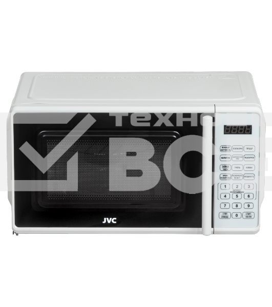 Микроволновая печь JVC JK-MW425SG белый, 20 л, 700 Вт, переключатели - мембранные кнопки