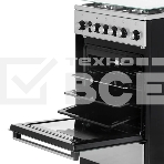 Плита газовая De Luxe 5040.40Г (кр) ЧР-010 серебристый, конфорок 4 шт, духовка 46 л, 50 см x 85 см x 50 см, фото6