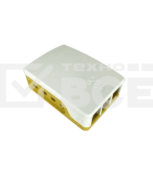 Корпус ACD White+Yellow ABS Case for Raspberry 4B