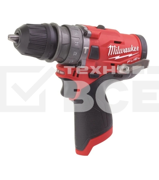 Дрель-шуруповерт Milwaukee M12 FPDXKIT-202, Аккумуляторная, 12В, 2 АКБ, Кейс