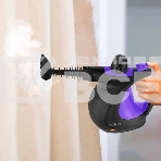 Пароочиститель ручной Kitfort КТ-9195 1050Вт черный/фиолетовый, фото2