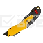 Нож строительный Denzel 19 мм, сменное трапециевидное лезвие, SK4, алюминиевый корпус, торцевой зажим, фото7