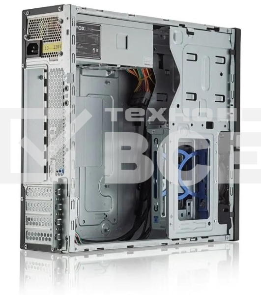 Компьютерный корпус Foxline FL-211-TFX300S с блоком питания 300Вт, mATX case, black, w/PSU TFX 300W, w/2xUSB2.0+2xUSB3.0, w/pwr cord, w/8cm FAN