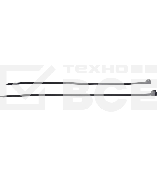 Нейлоновые стяжки Fortisflex КСС 8х300 черный 100 штук