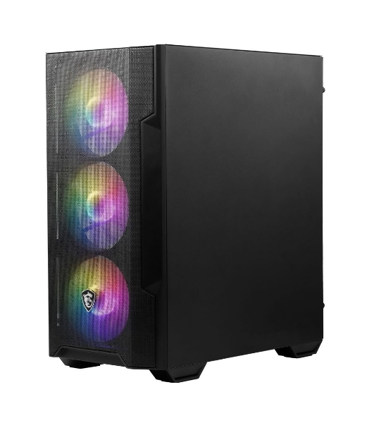 Корпус MSI MAG FORGE M100A, Micro-Tower, чёрный, 4 x 120 мм