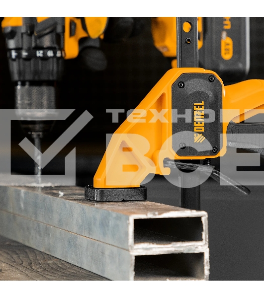 Струбцина Denzel F-образная, быстрозажимная, 150 х 80 мм, усиленный нейлоновый корпус