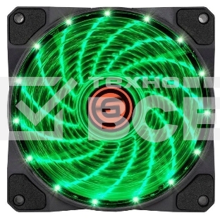 Вентилятор для корпуса LED 12LG15 (зеленый) (108309)