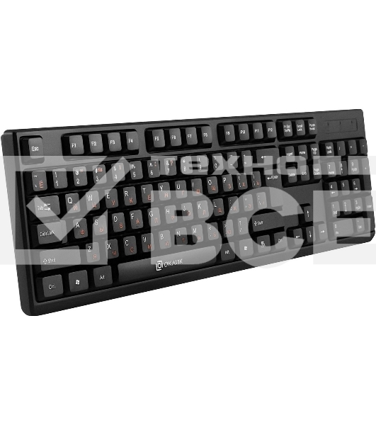 Клавиатура Oklick 100M HW3 проводная, USB Type-A, чёрный