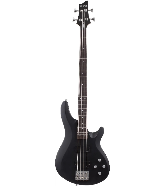 Бас-гитара SCHECTER C-4 DELUXE SBK - бас-гитара 4-струнная, цвет черный матовый