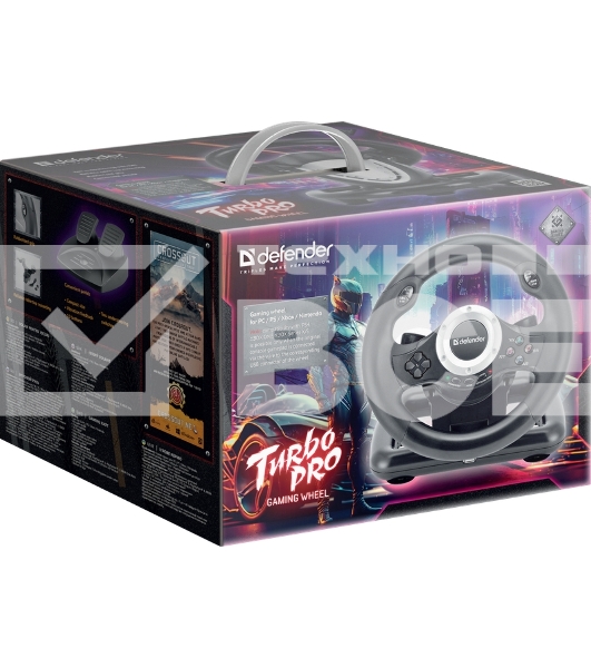 Руль Defender TURBO PRO PC/PS3/PS4/XBOX