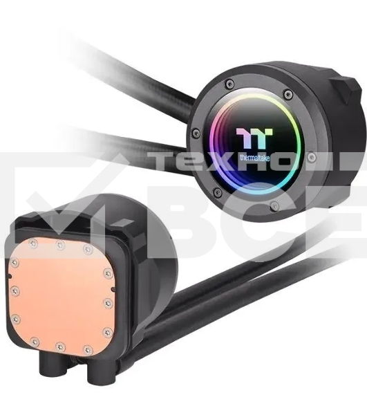 Система водяного охлаждения Thermaltake TH420 V2 ARGB Soc-AM5/AM4/1151/1200/1700 черный 4-pin 34.7dB Al+Cu Ret (CL-W376-PL14SW-A)