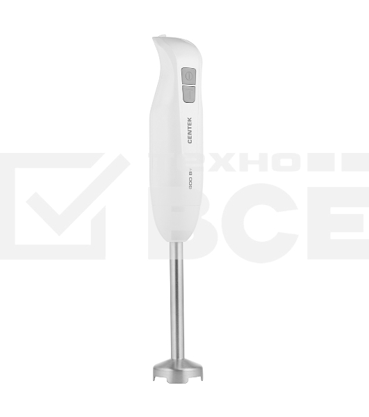 Блендер Centek CT-1344 (белый)  600Вт, турбо режим, специальная заточка лезвий, стакан 600мл