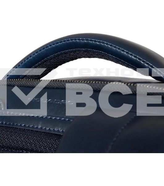 Рюкзак мужской Piquadro Blue Square CA6592B2BM/BLU2, кожа, темно-синий