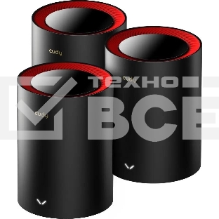 Wi-Fi Mesh-система/ AX3000 Wi-Fi 6 Mesh 2.5G Solution 3-Pack, Dual-Band,  Chipset MT7981BA+MT7976CN+RTL8221B, 802.11ax/ac/a/b/g/n,  2402Mbps at 5GHz + 574Mbps at 2.4GHz,  2.5G WAN+GE LAN, 5 internal antennas,  MU-MIMO, DDNS, Zerotier/Wireguard/OpenVPN/IPS