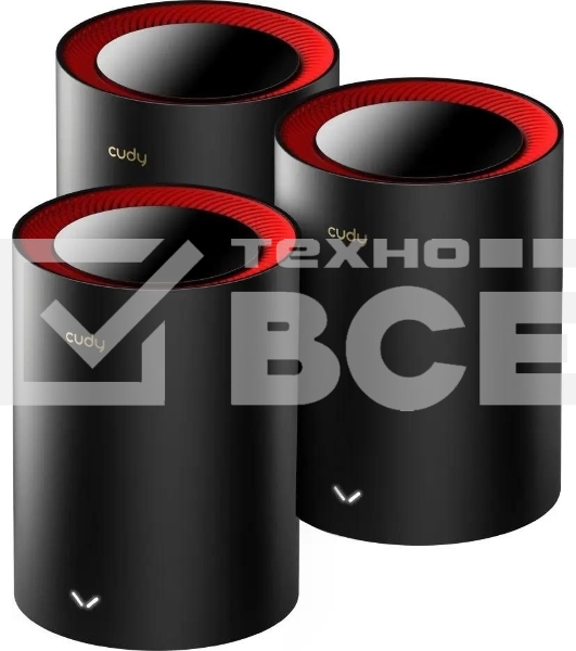 Wi-Fi Mesh-система/ AX3000 Wi-Fi 6 Mesh 2.5G Solution 3-Pack, Dual-Band,  Chipset MT7981BA+MT7976CN+RTL8221B, 802.11ax/ac/a/b/g/n,  2402Mbps at 5GHz + 574Mbps at 2.4GHz,  2.5G WAN+GE LAN, 5 internal antennas,  MU-MIMO, DDNS, Zerotier/Wireguard/OpenVPN/IPS
