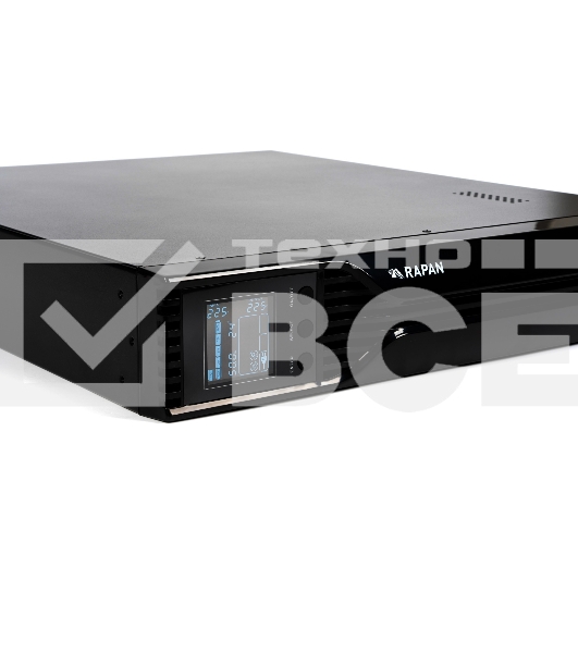 Источник бесперебойного питания ИБП Бастион RAPAN-UPS 3000 RACK+4x9Ah (2100 Вт, Line-interactive, встроенные АКБ 6 шт.x 9Ah) {8960}