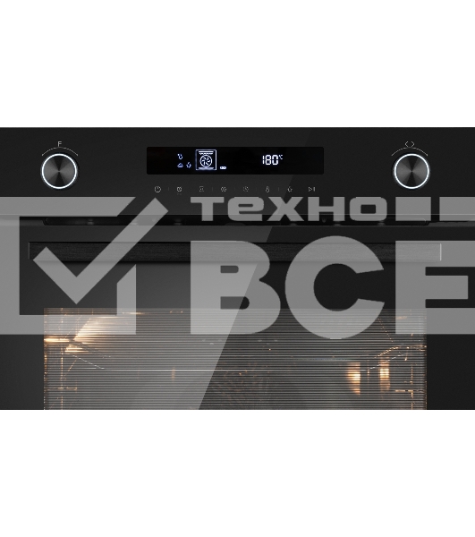Духовой шкаф электрический Weissgauff EOM 741 PDB Black Edition черный