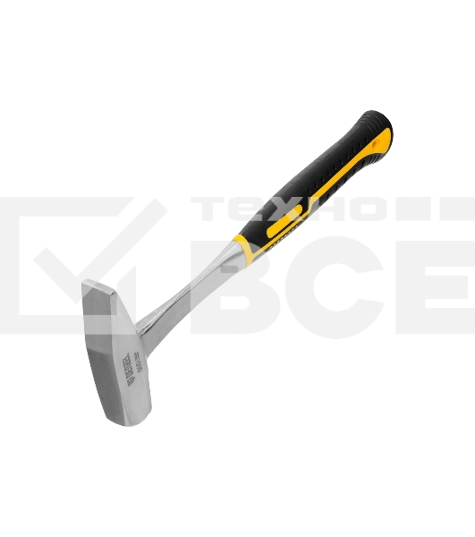 Молоток слесарный Denzel 600 г цельнометаллический, двухкомпонентная рукоятка