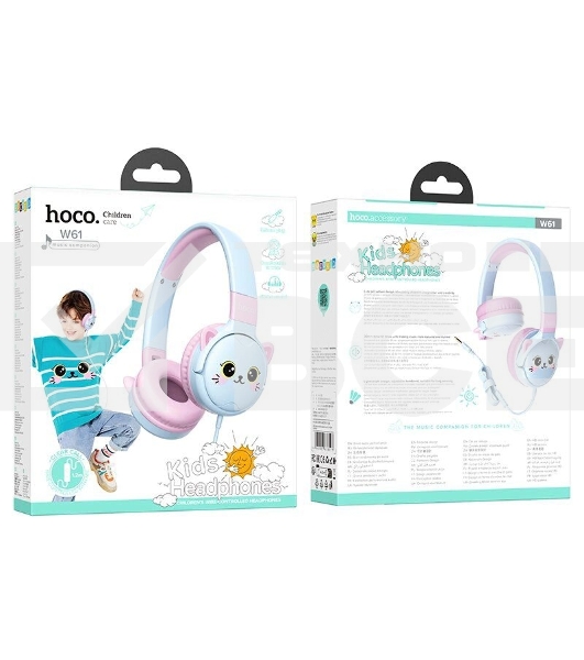 Наушники детские HOCO (6942007638593) W61 Blue