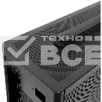 Компьютерный корпус без блока питания HSPD M210, Mesh Mid Tower, черный, 0.7 SPCC, 1x90мм mATX, mITX 140/280/150мм 1x2.5