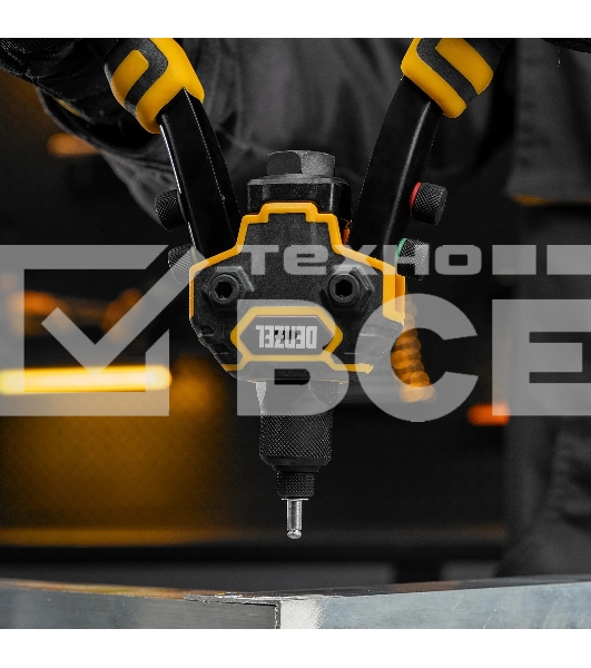 Заклепочник двуручный Denzel заклепки 2,4-3,2-4,0-4,8-6,4 мм