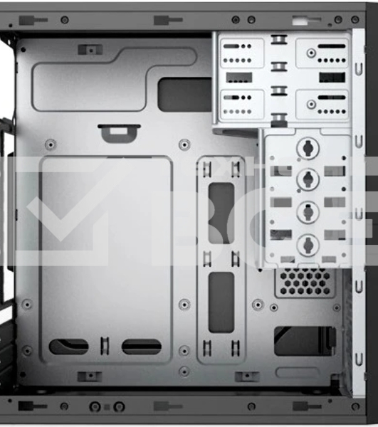 Компьютерный корпус с блоком питания 450Вт. Case Foxline FL-733, mATX, 2x5.25EXT, 2x3.5EXT, 5x3.5INT, 2xUSB 2.0, HDA, w/o FAN, w/450W ATX PSU, w/1.2m EU pwr cord