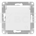 Механизм розетки 1-м СП AtlasDesign 16А IP20 с заземл. защ. шторки с крышкой белый, фото3